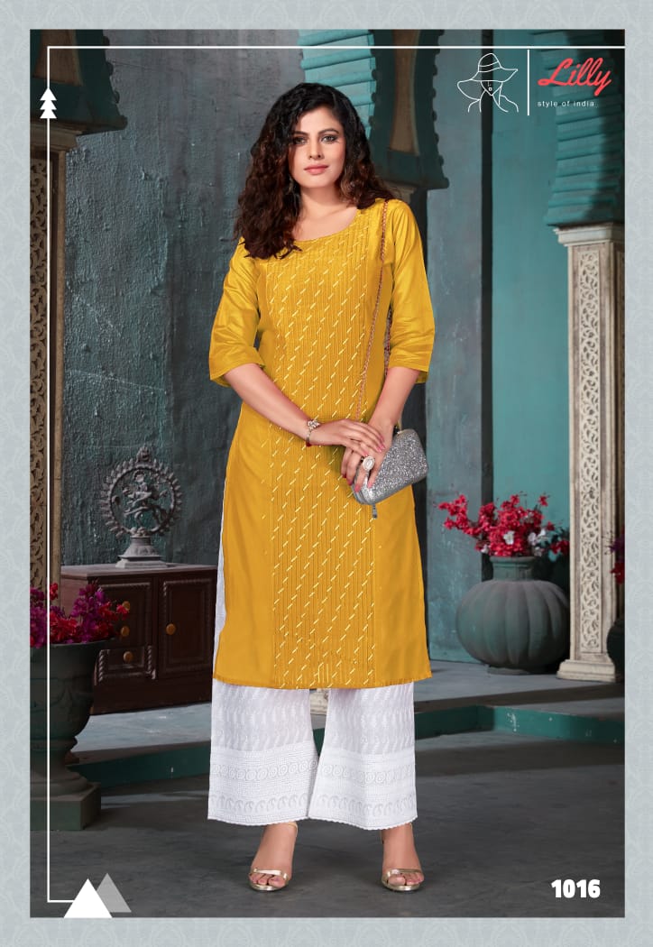 Lilly Presents Zubesa Kurti With  Bottom