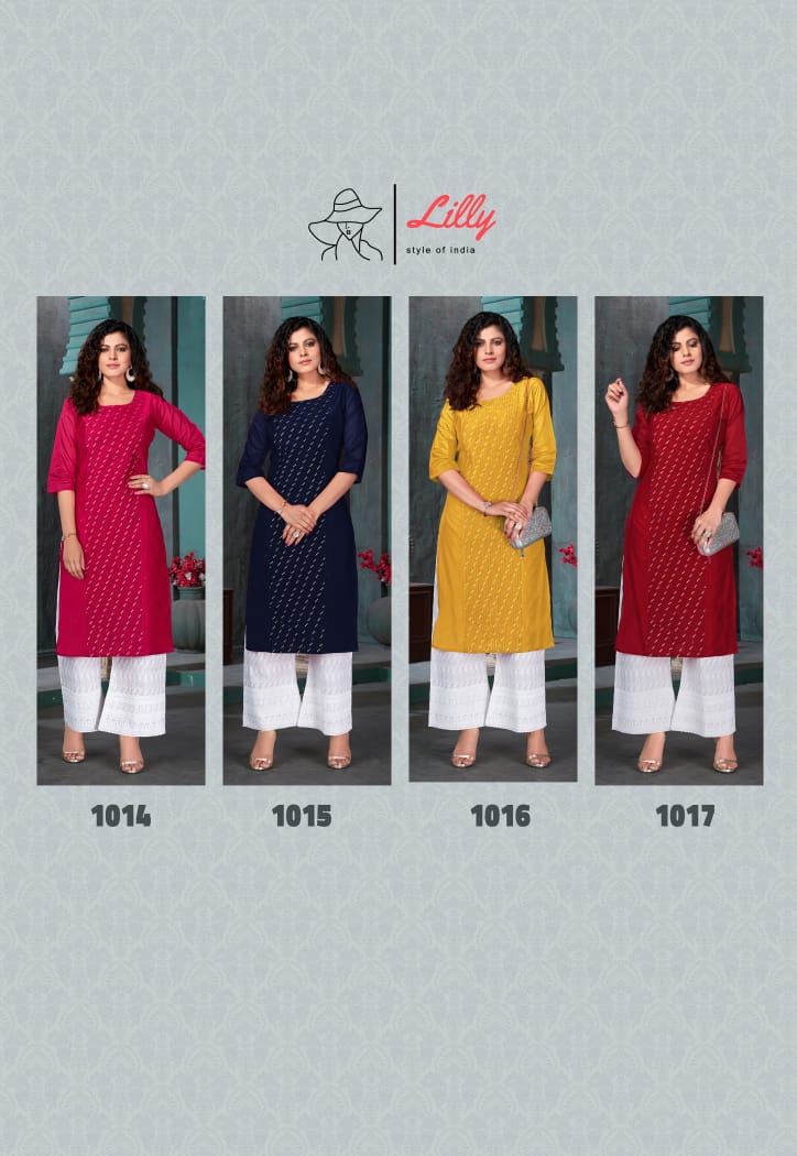 Lilly Presents Zubesa Kurti With  Bottom