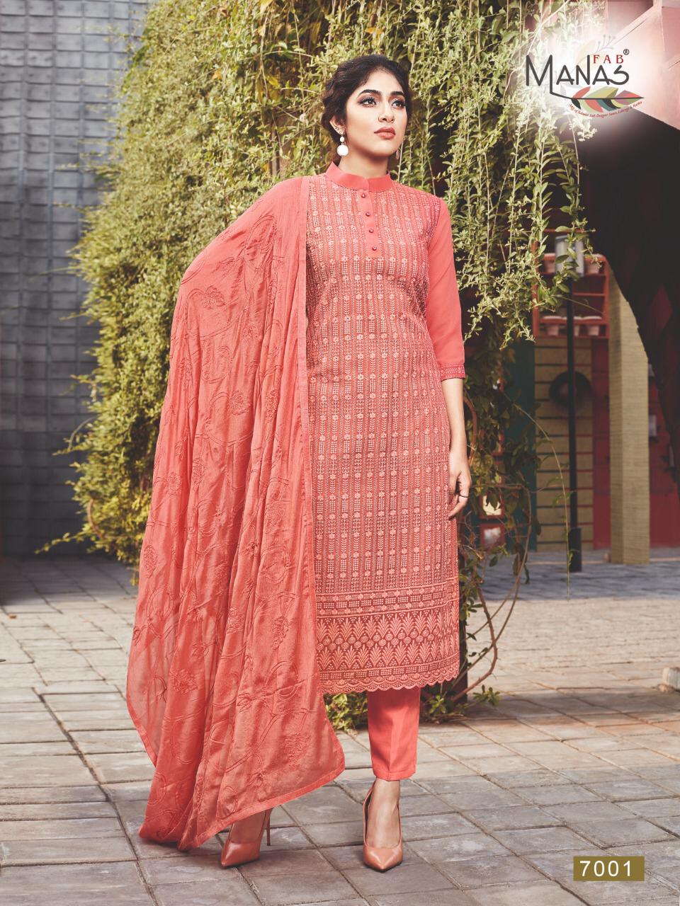 Manas  Presents Schiffli Readymade Collection