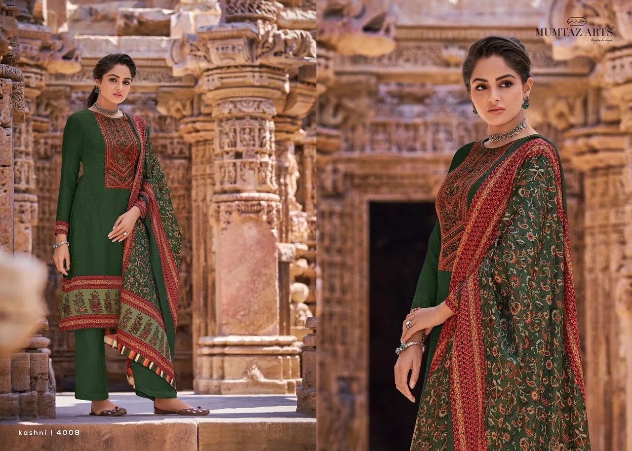 Mumtaz Arts Launching  Kashni Printed  Designer Dress Material