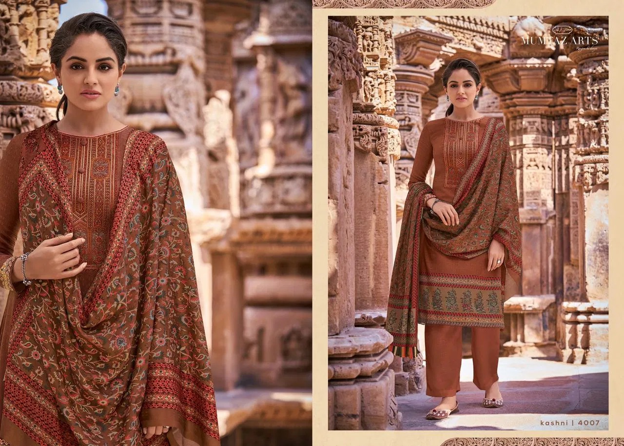 Mumtaz Arts Launching  Kashni Printed  Designer Dress Material