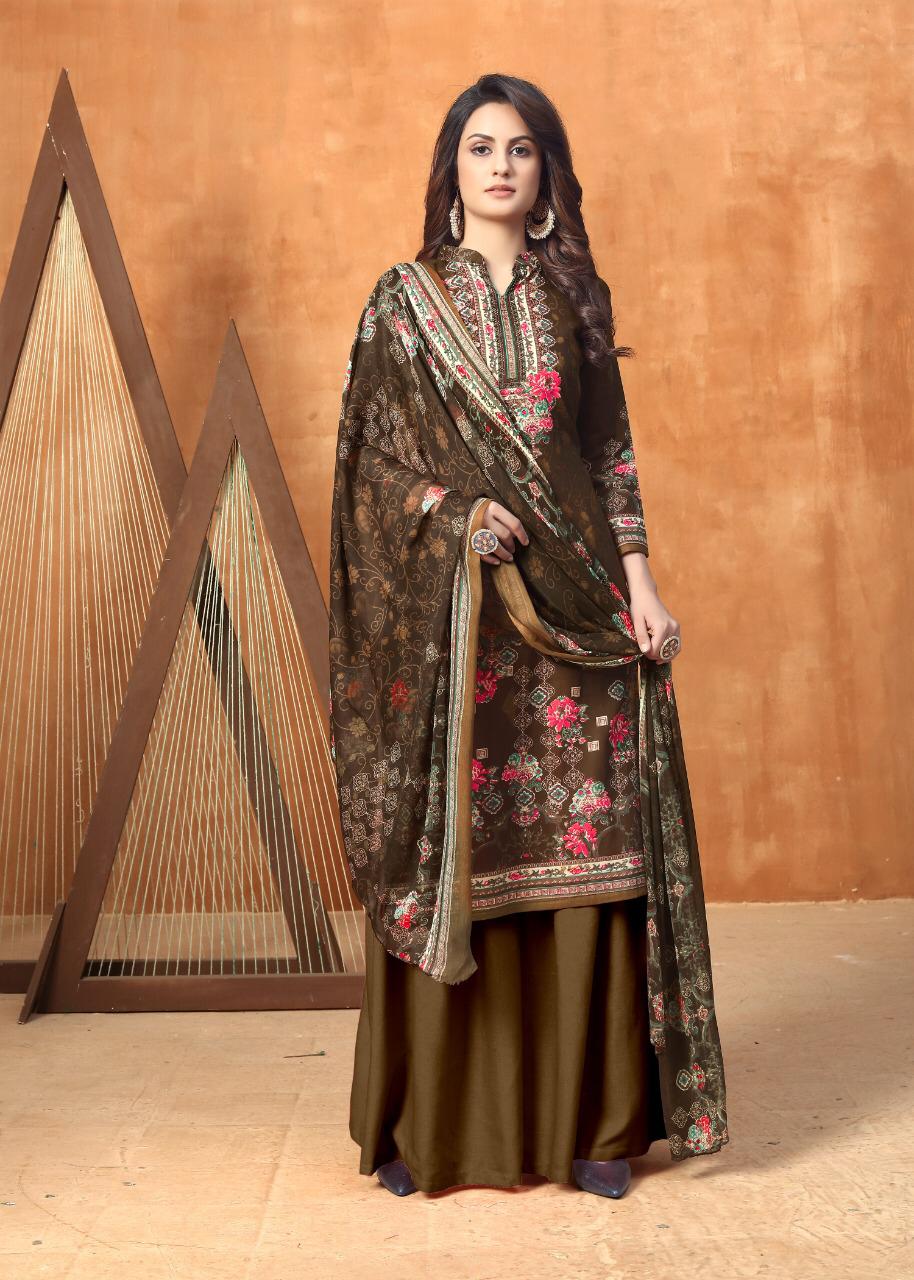 Kesariya  Presents  Noor Digital Printed Designer Dress Material Collection