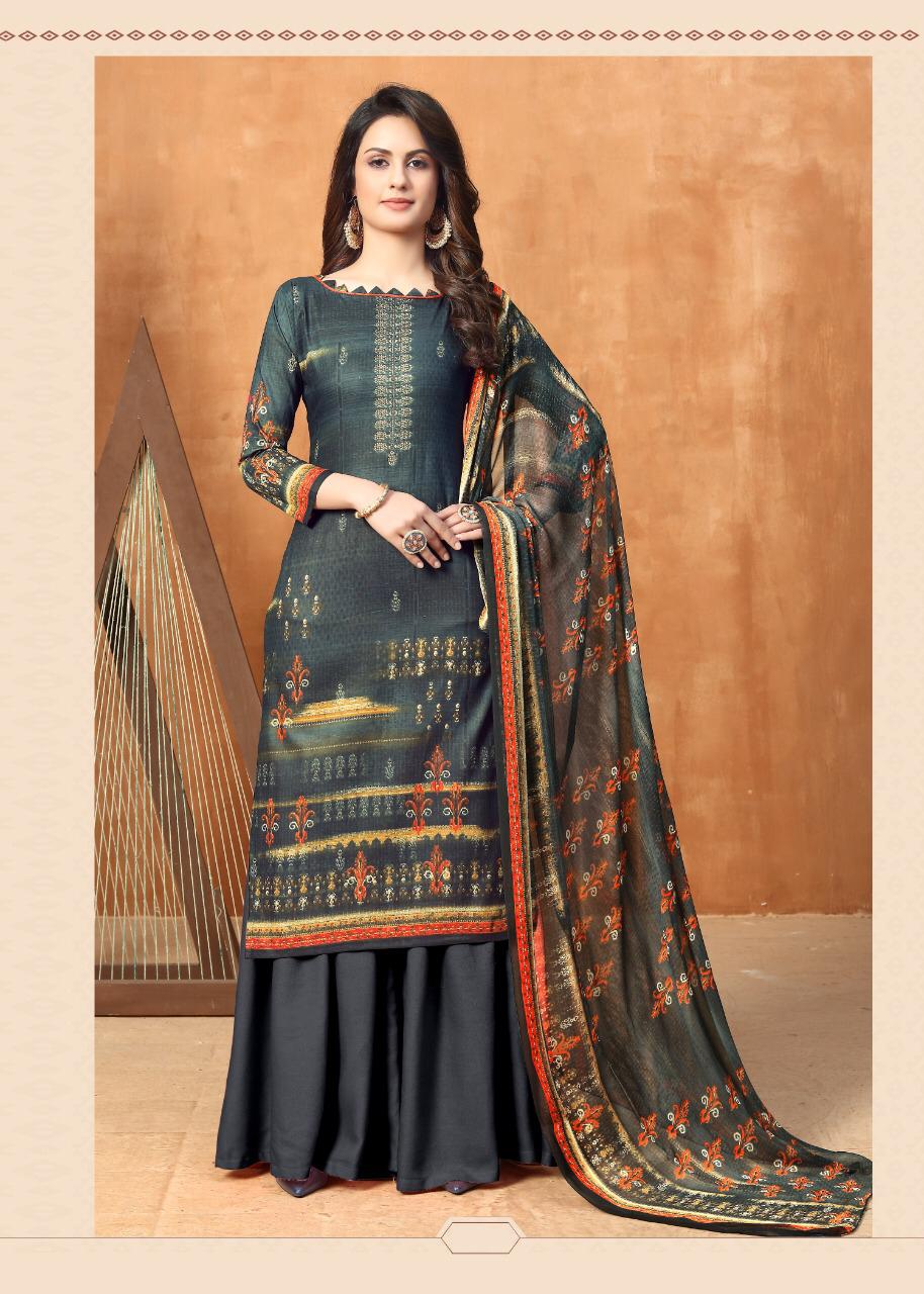Kesariya  Presents  Noor Digital Printed Designer Dress Material Collection