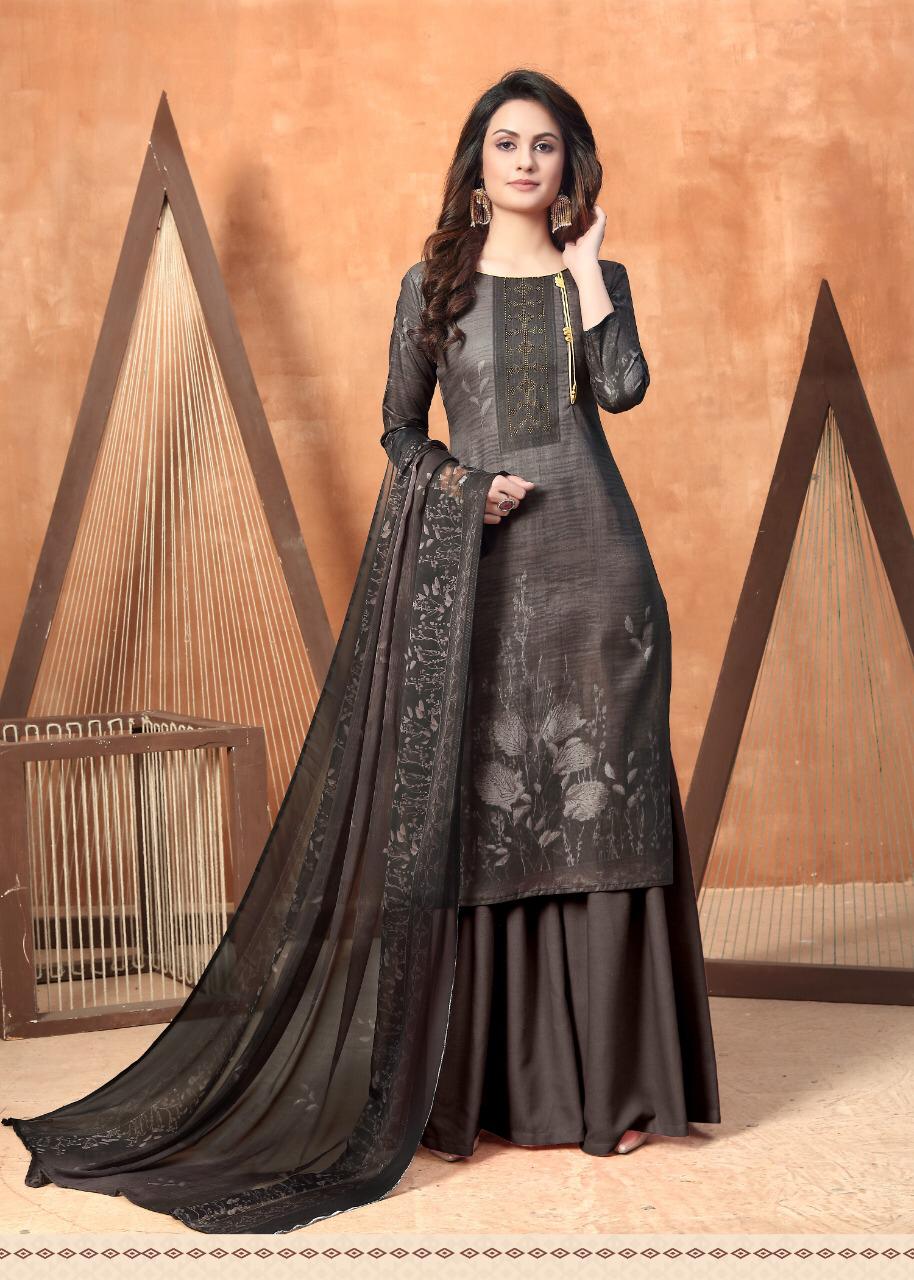 Kesariya  Presents  Noor Digital Printed Designer Dress Material Collection