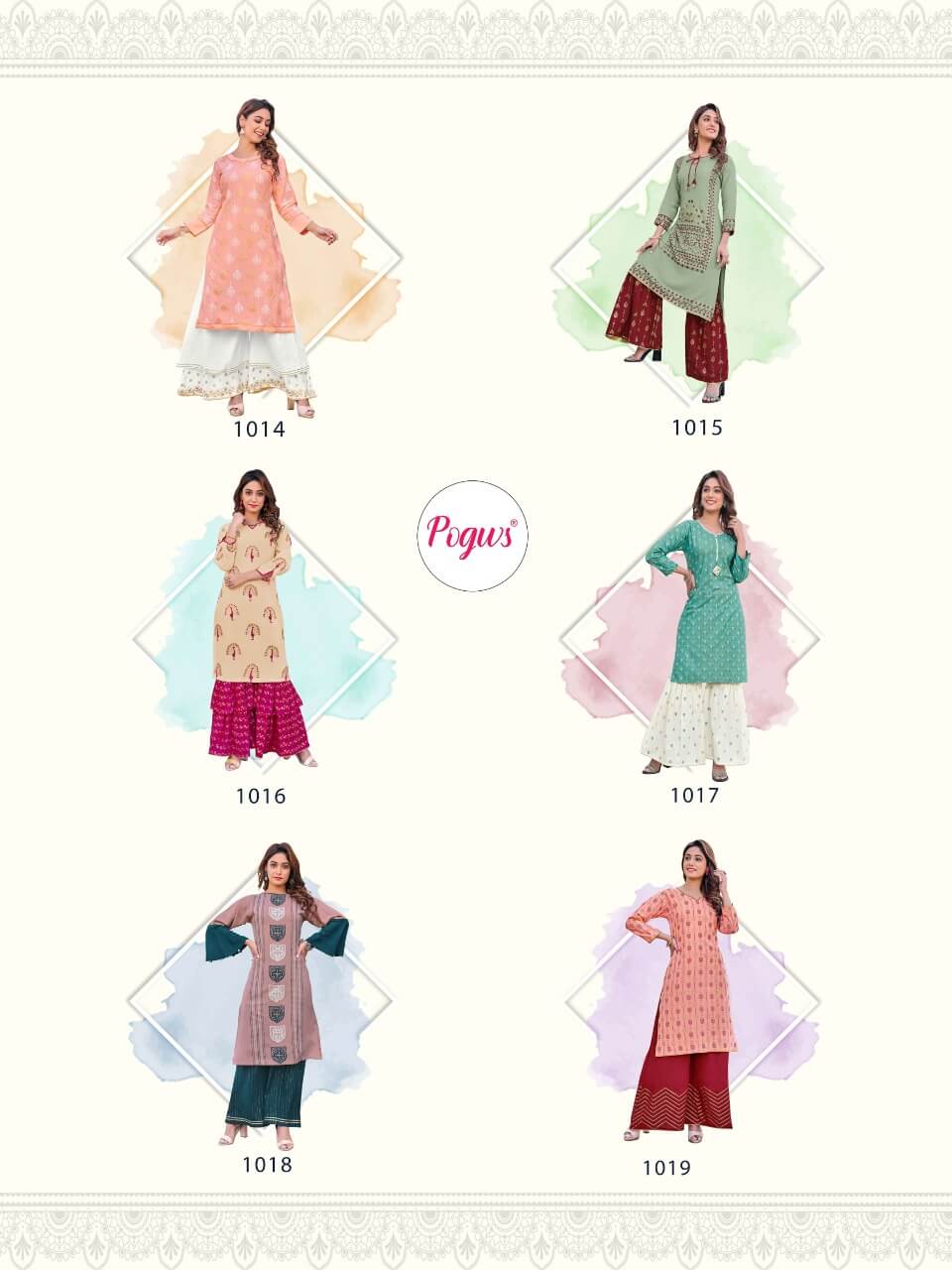 Pogws New Launching  Privivah  Vol 1  Kurti With Bottom Collection