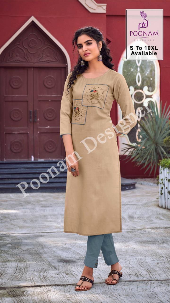 Poonam Presents Diva Vol 10  Designer Kurtis Collection