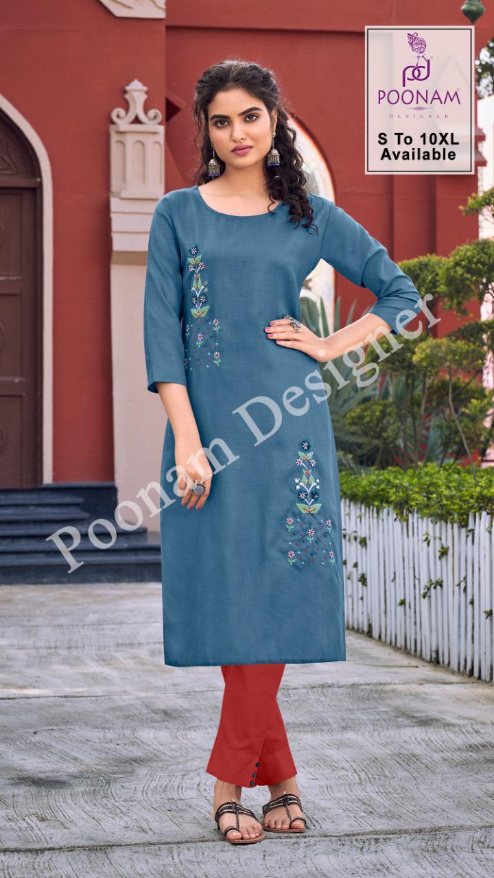 Poonam Presents Diva Vol 10  Designer Kurtis Collection