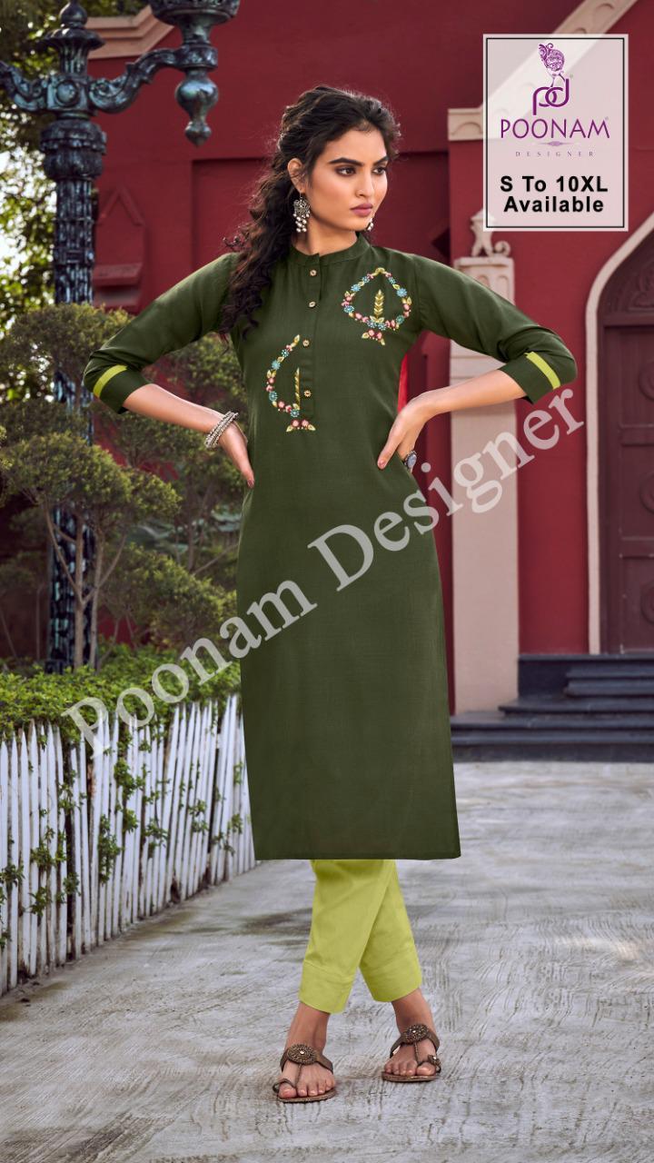 Poonam Presents Diva Vol 10  Designer Kurtis Collection