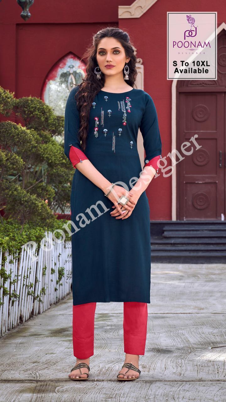 Poonam Presents Diva Vol 10  Designer Kurtis Collection