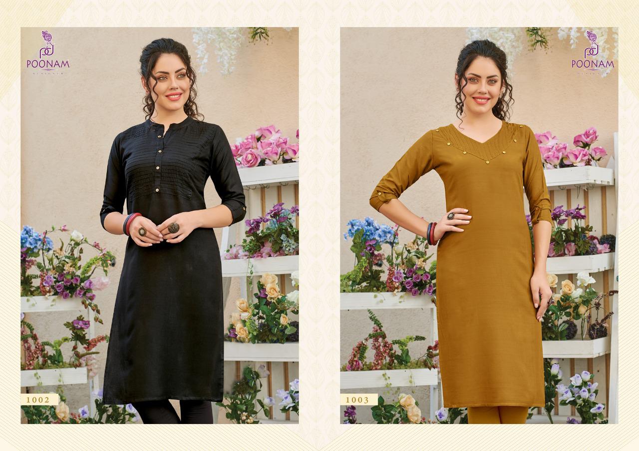 Poonam  Presents Pintex   Casual Wear Kurtis Collection
