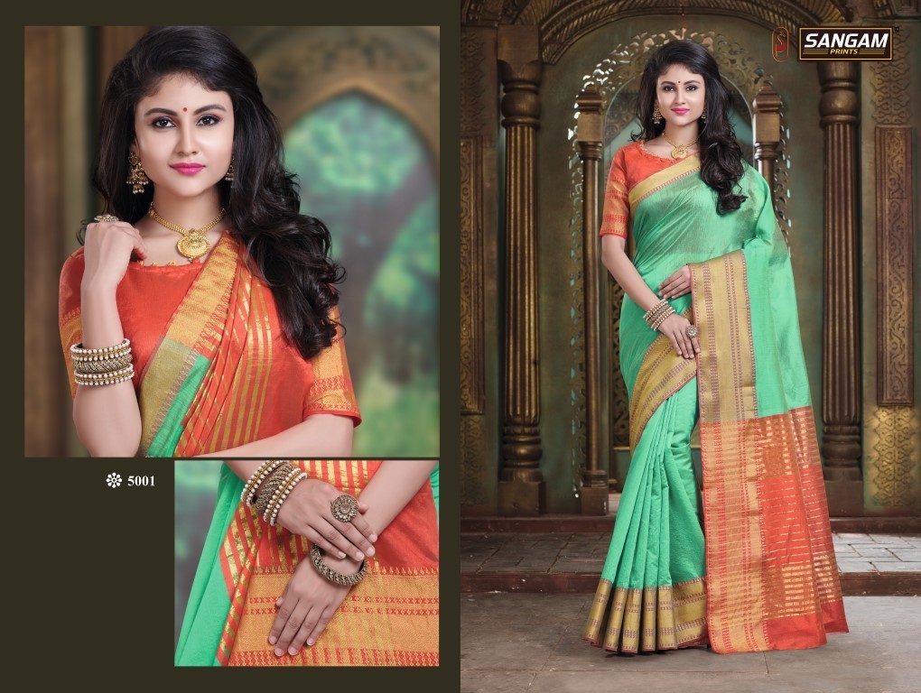 Sangam Presents Gadhwal Cotton Handloom Sarees
