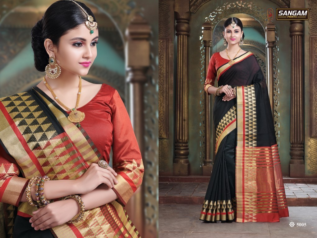 Sangam Presents Gadhwal Cotton Handloom Sarees