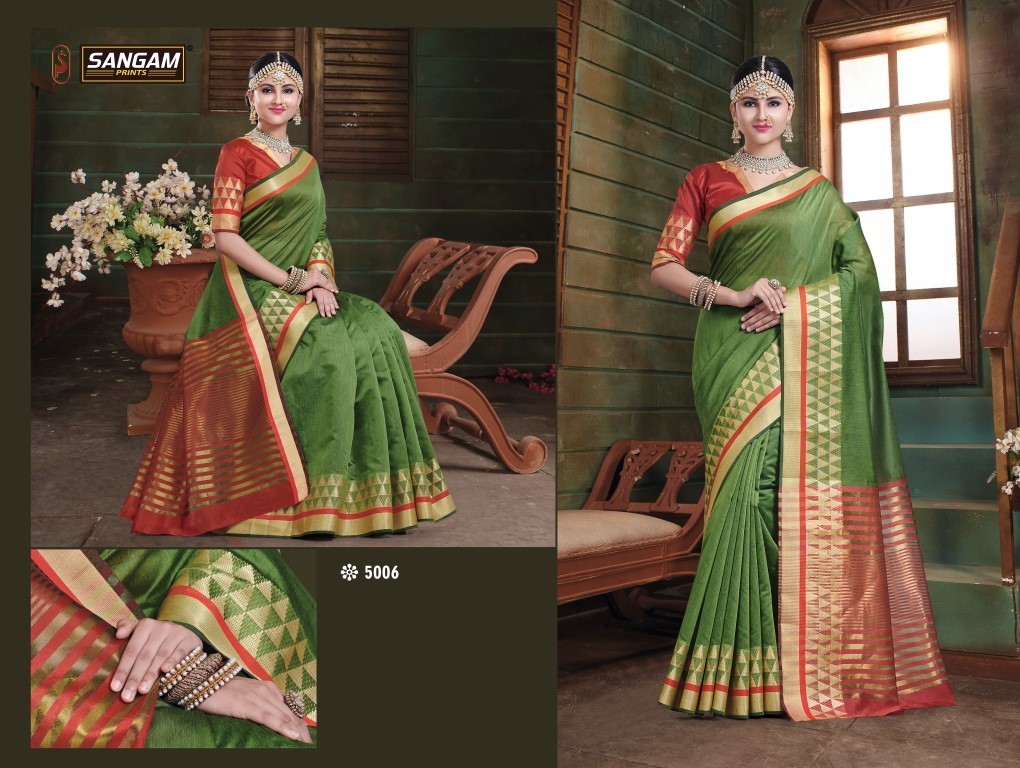 Sangam Presents Gadhwal Cotton Handloom Sarees