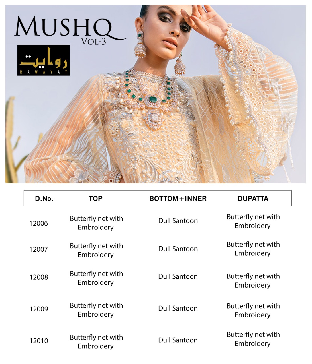 Rawayat Presents  Mushq Vol  3 Pakistani Salwar Suits