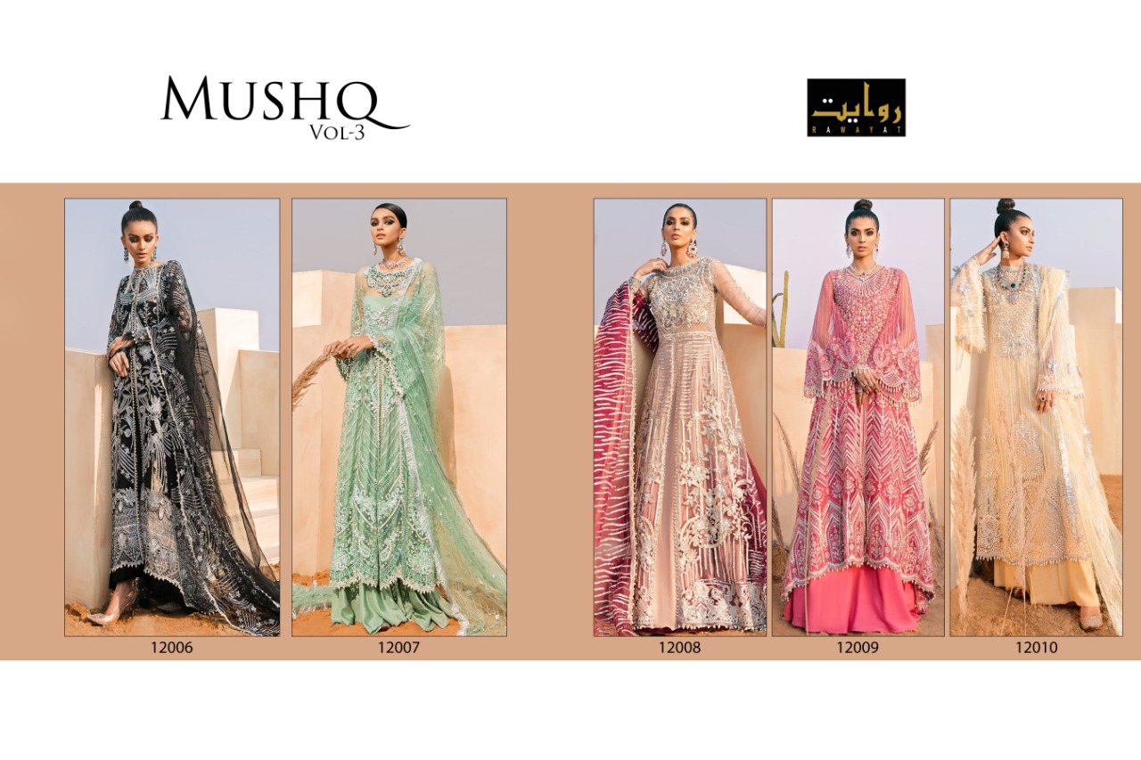 Rawayat Presents  Mushq Vol  3 Pakistani Salwar Suits