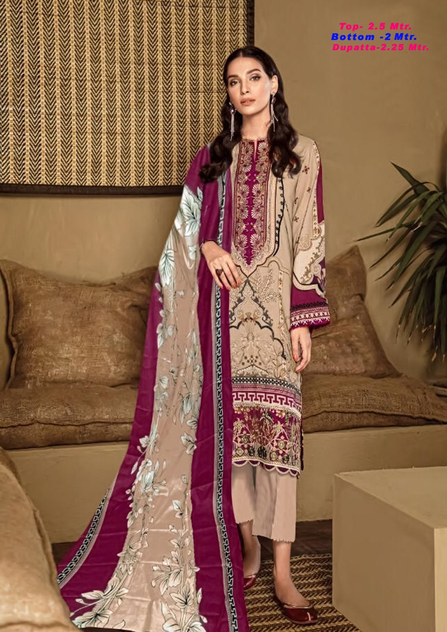 Razia  Sultan Vol 31 Printed Karachi Cotton Dress Materials