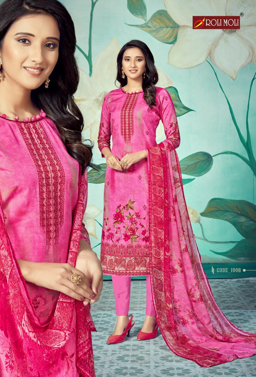 Roli Moli Presents  Mallika  Vol 6 Designer Dress Material