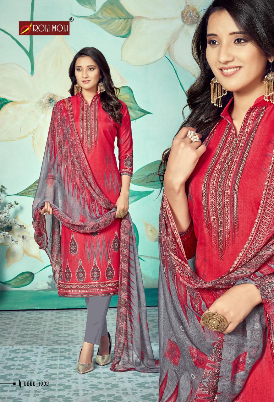 Roli Moli Presents  Mallika  Vol 6 Designer Dress Material