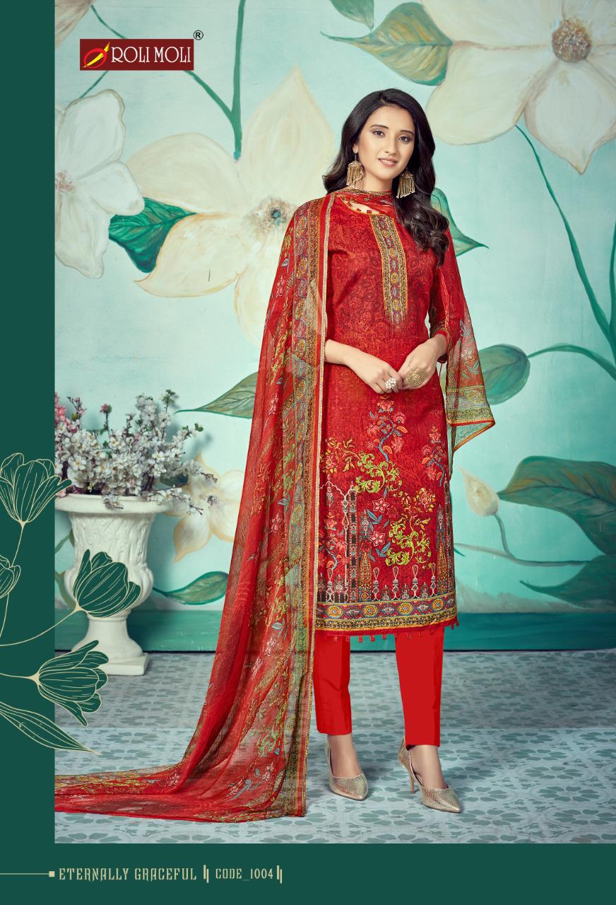 Roli Moli Presents  Mallika  Vol 6 Designer Dress Material