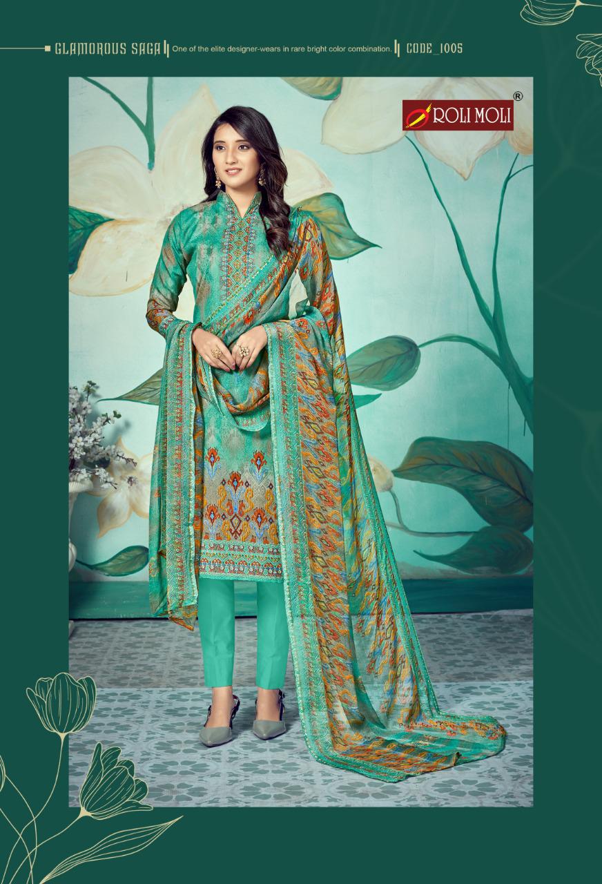 Roli Moli Presents  Mallika  Vol 6 Designer Dress Material