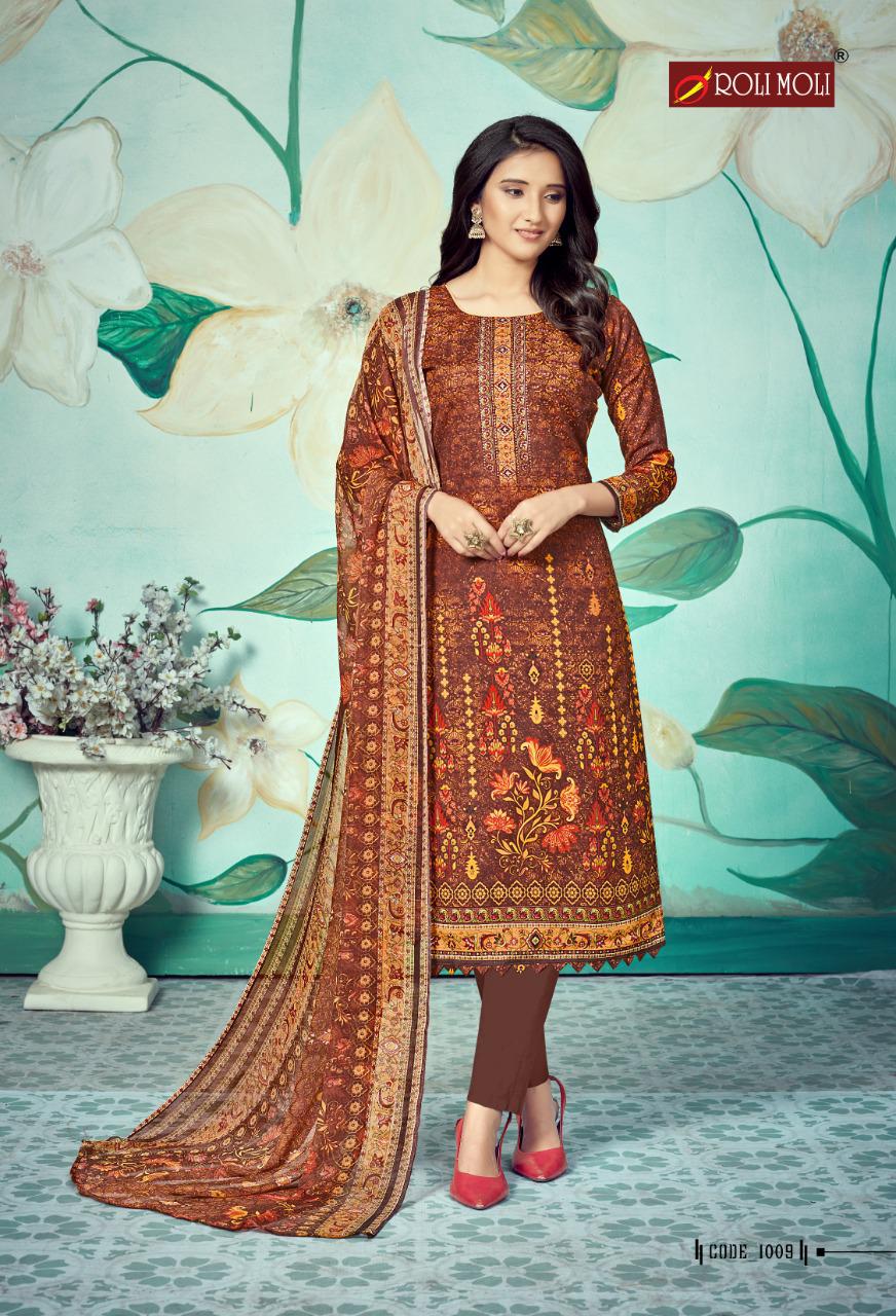 Roli Moli Presents  Mallika  Vol 6 Designer Dress Material