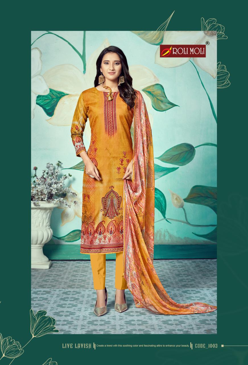 Roli Moli Presents  Mallika  Vol 6 Designer Dress Material