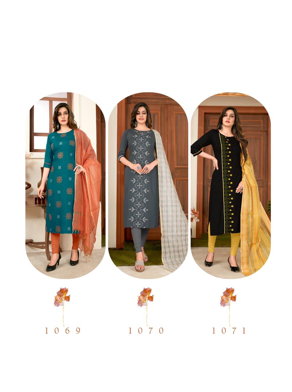 Rt  Presents Nari Vol  11  Kurti With Duaptta Collection