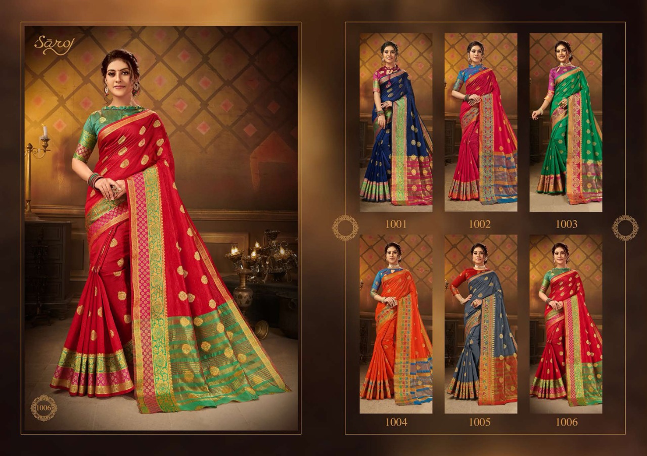 Saroj  Presents Aayat  Festive Wear Sarees Collection