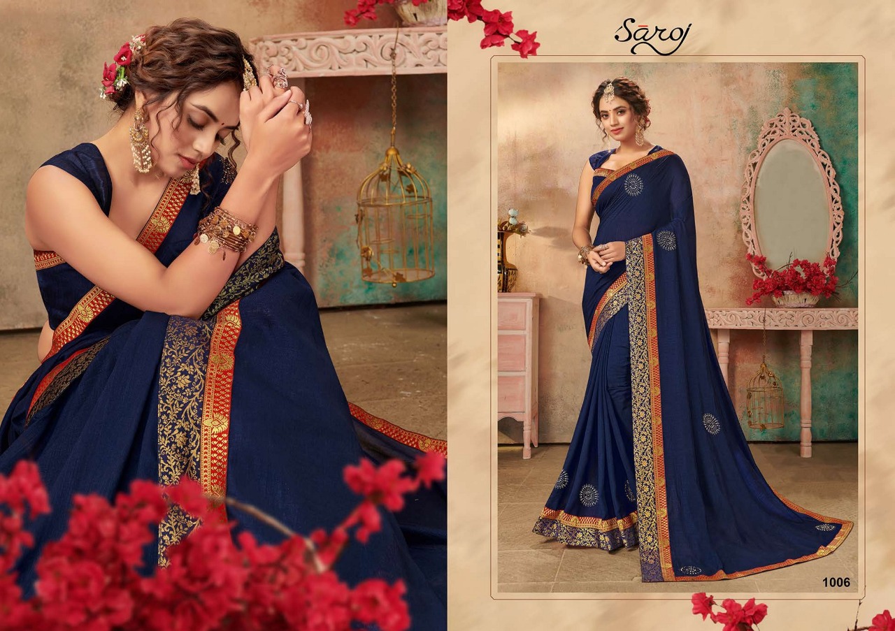 Saroj   Presents  Gulfar Festive Wear Sarees Collection