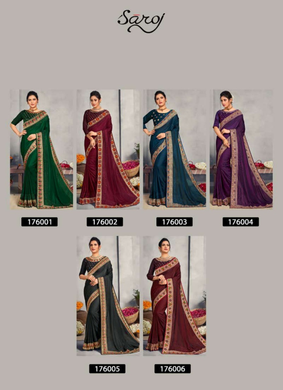 Saroj Presents Miracle Festive Wear  Sarees Collection