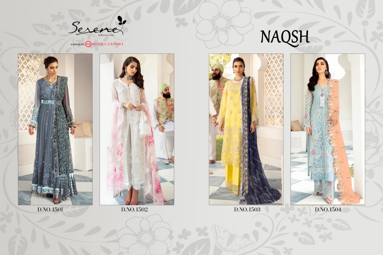 Serene Presents  Naqsh Pakistani Salwar Suits Collection