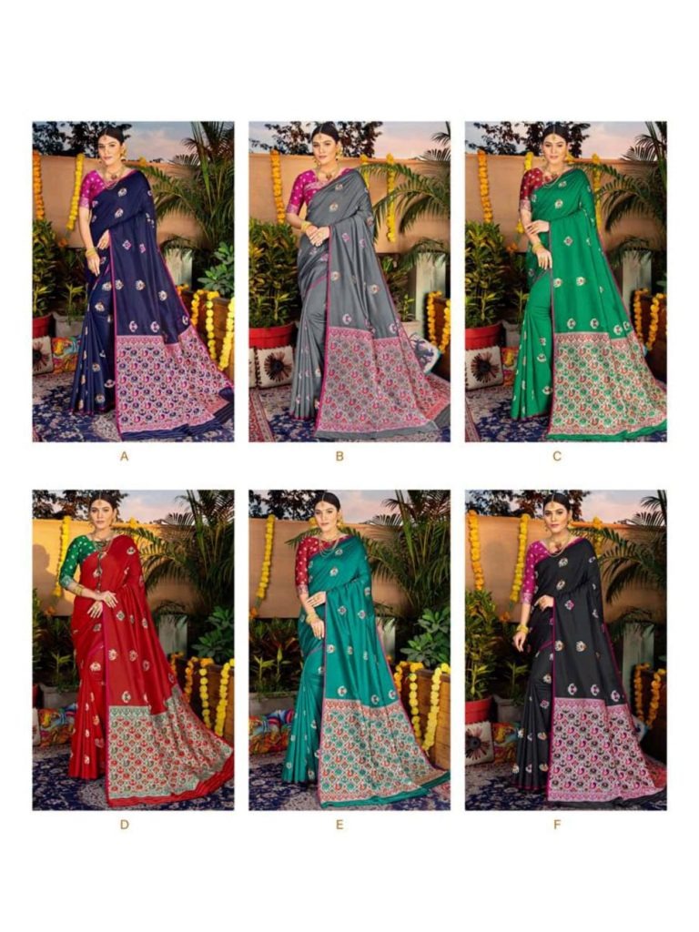 Shangrila  Presents Sonpari Silk Festive Wear Sarees Collection