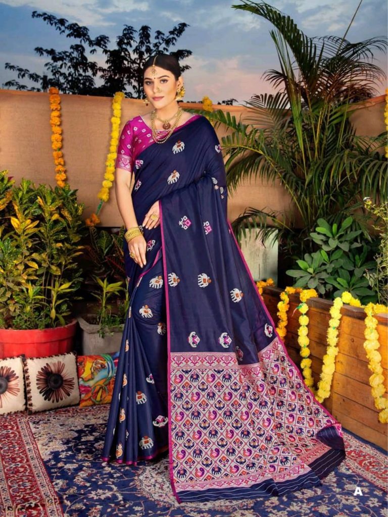Shangrila  Presents Sonpari Silk Festive Wear Sarees Collection