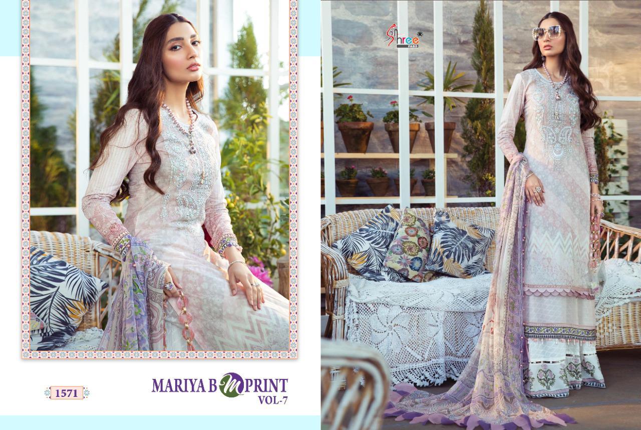 Shree Presents Mariya B Mprint Vol 7 Pakistani Salwar Suits Collection