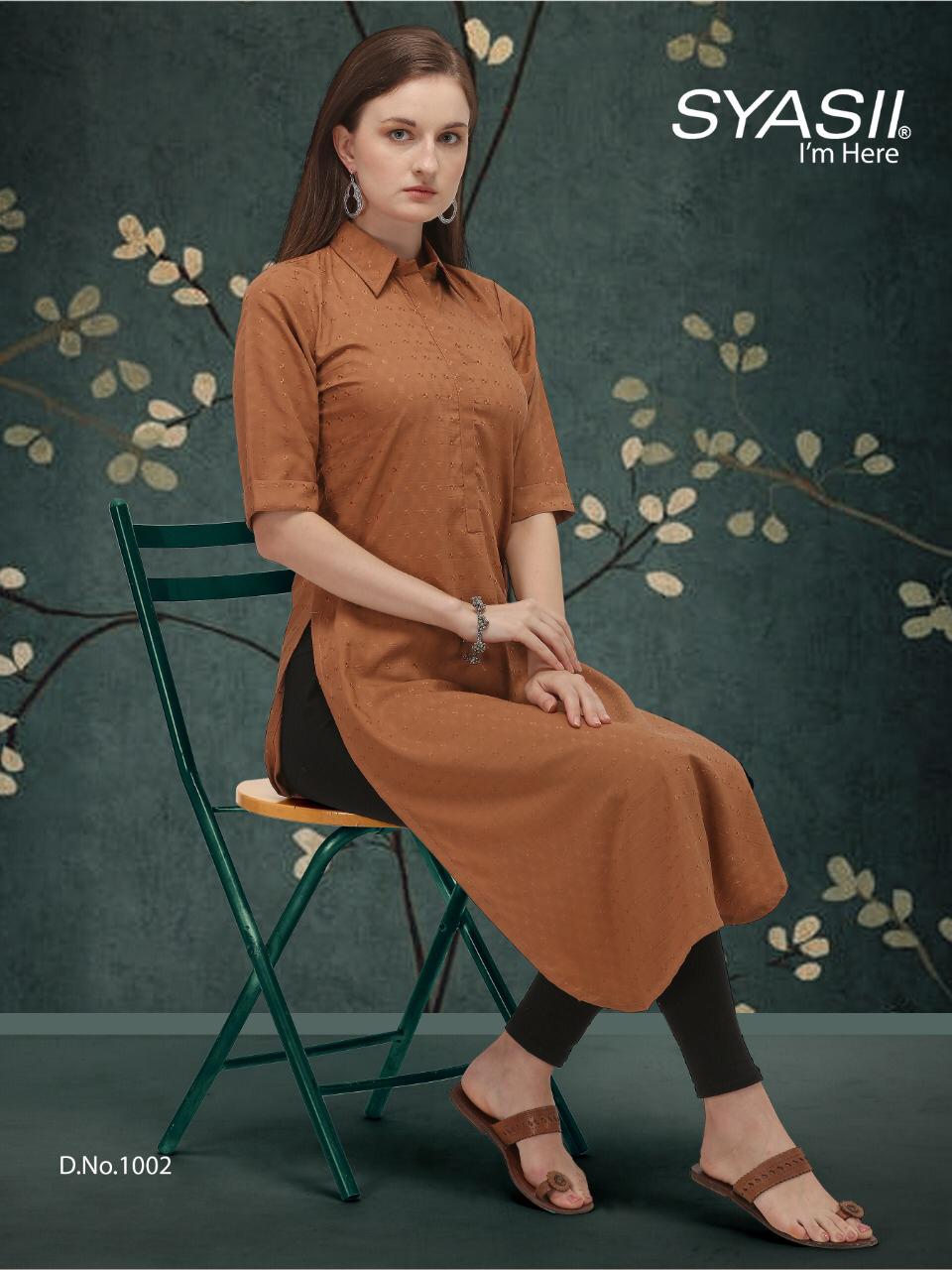 Syasii By Classic  Vol 1 Regular Wear Straight Cut Kurti Collection