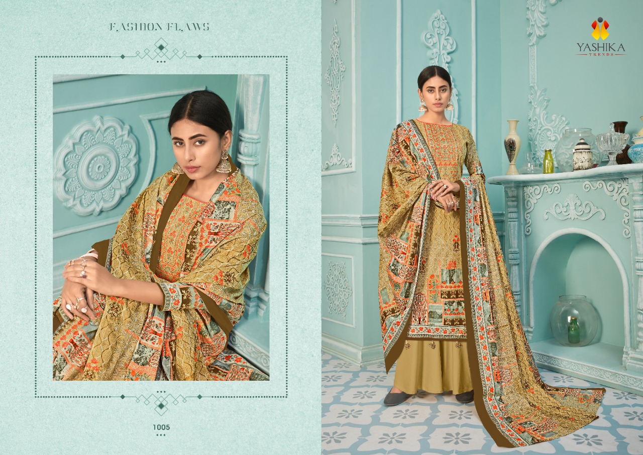 Yashika  Presents Zulffat Vol 1   Karachi Dress Material