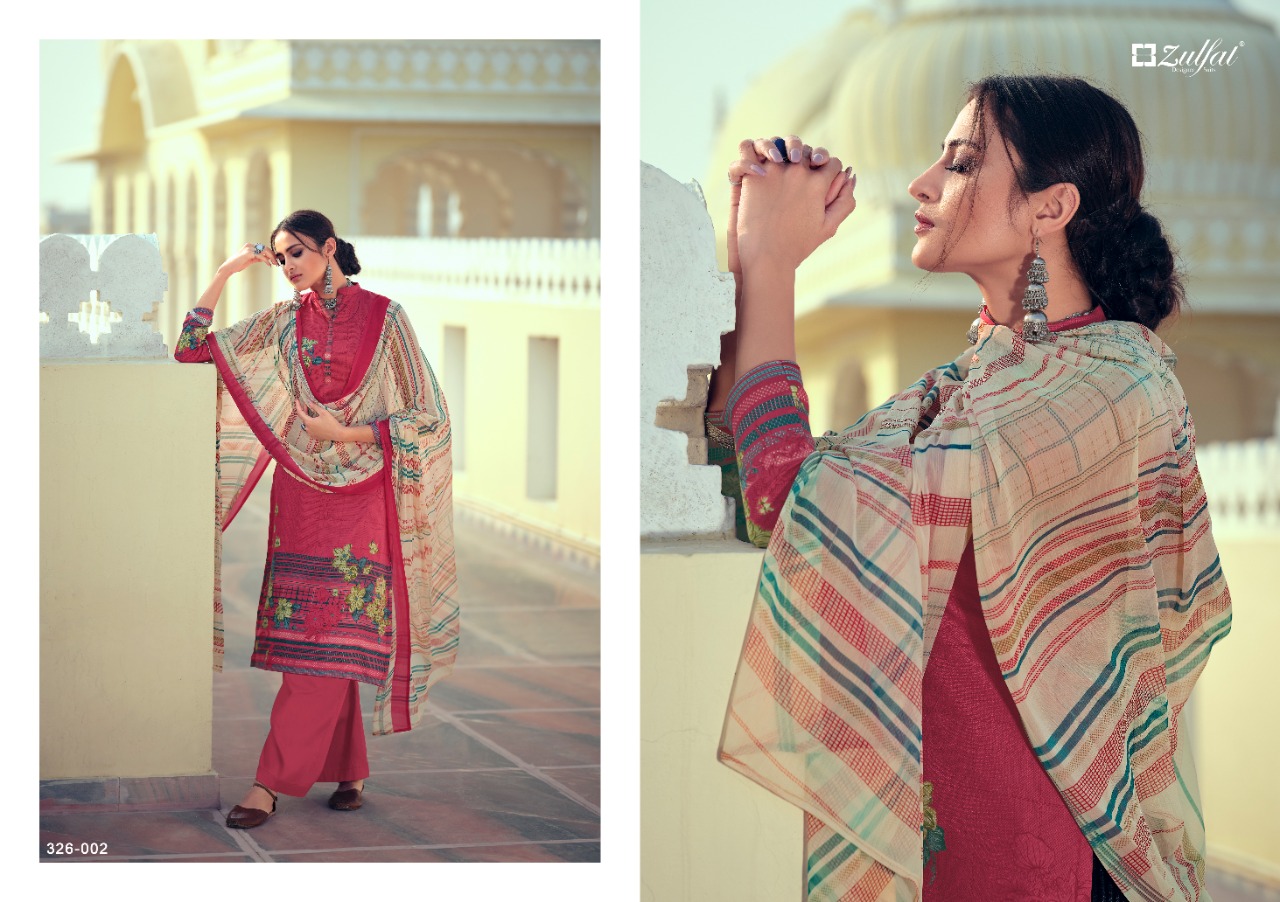 Zulfat Presents Minaaz  Vol  2 Designer Dress Material