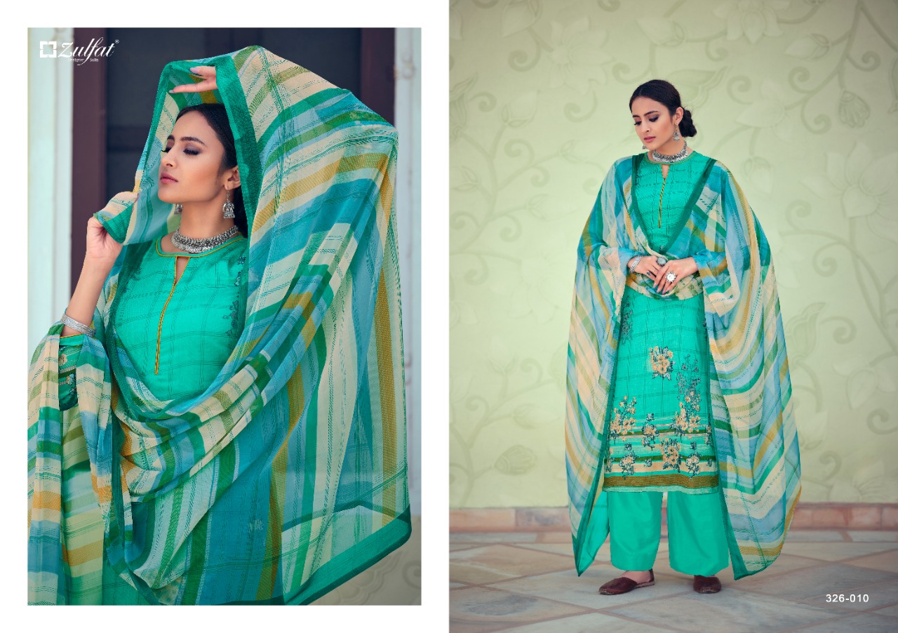 Zulfat Presents Minaaz  Vol  2 Designer Dress Material