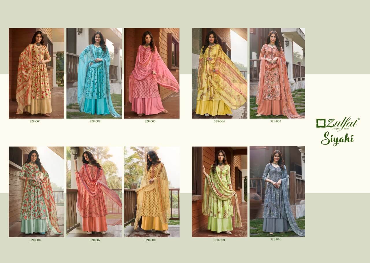 Zulfat  Presents Siyahi   Designer Dress Material