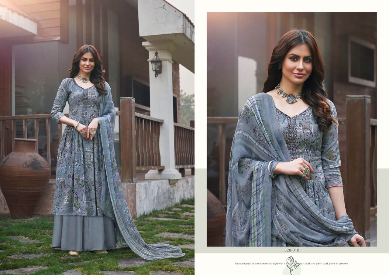 Zulfat  Presents Siyahi   Designer Dress Material