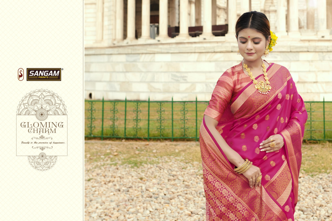 Sangam Presents Sanjana Zari Weaving Silk Sarees