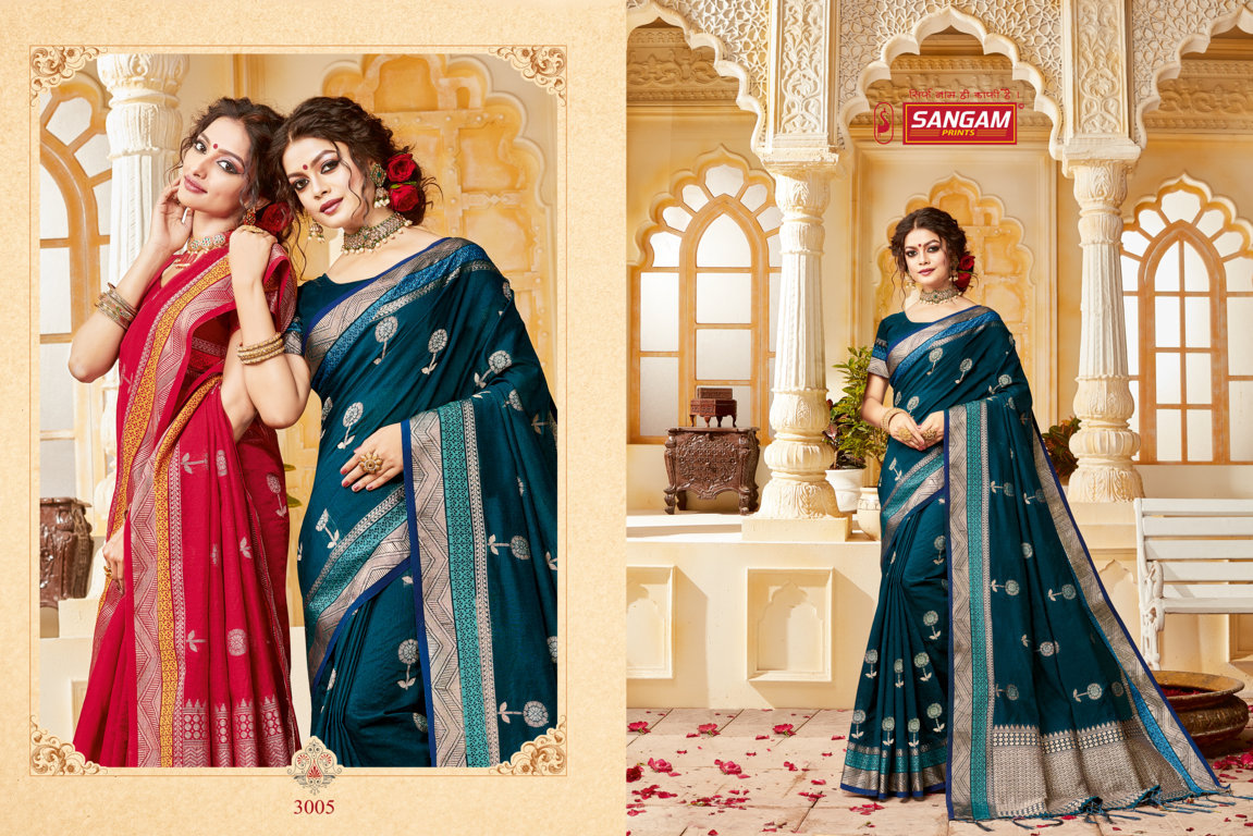 Sangam Presents Indian Handloom Cotton Handloom Sarees