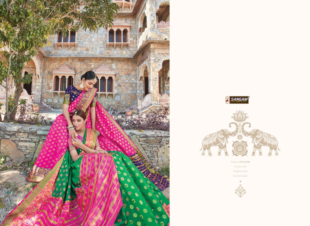Sangam Presents Libaas Silk Saree With Siroski Work