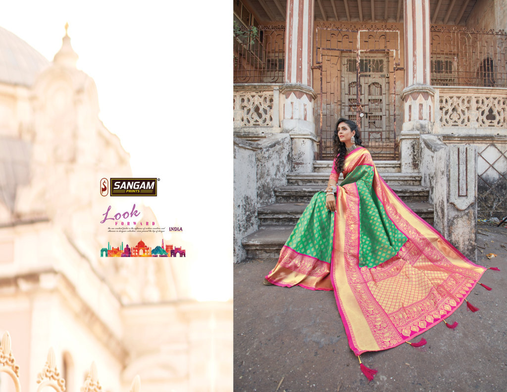 Sangam Presents Goori Zari Weaving Silk Sarees
