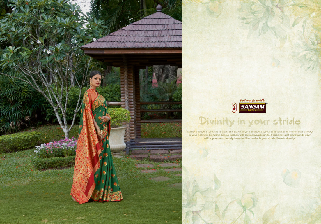 Sangam Presents Kalinaa Silk Zari Weaving Heavy Banarasi Silk Sarees