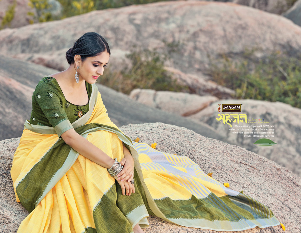 Sangam Presents Kaaya Linen Sarees