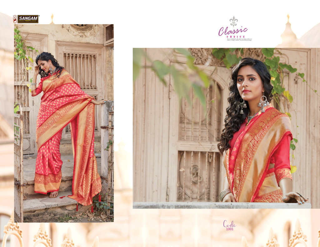 Sangam Presents Goori Zari Weaving Silk Sarees