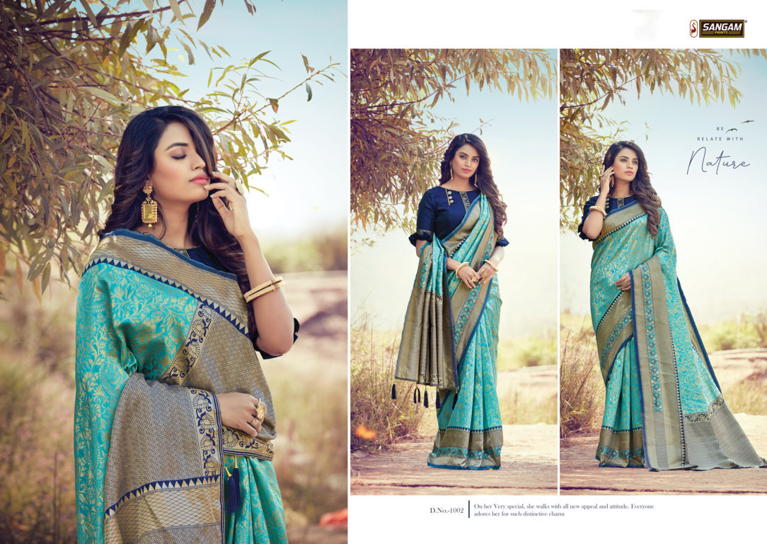 Sangam Presents Tanishq Zari Weaving Silk Sarees