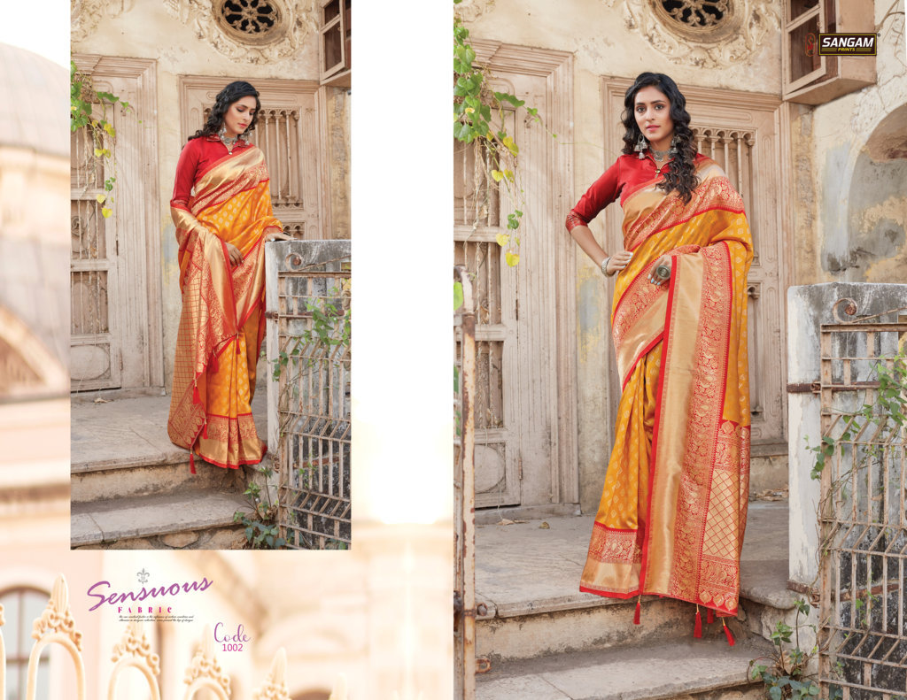Sangam Presents Goori Zari Weaving Silk Sarees
