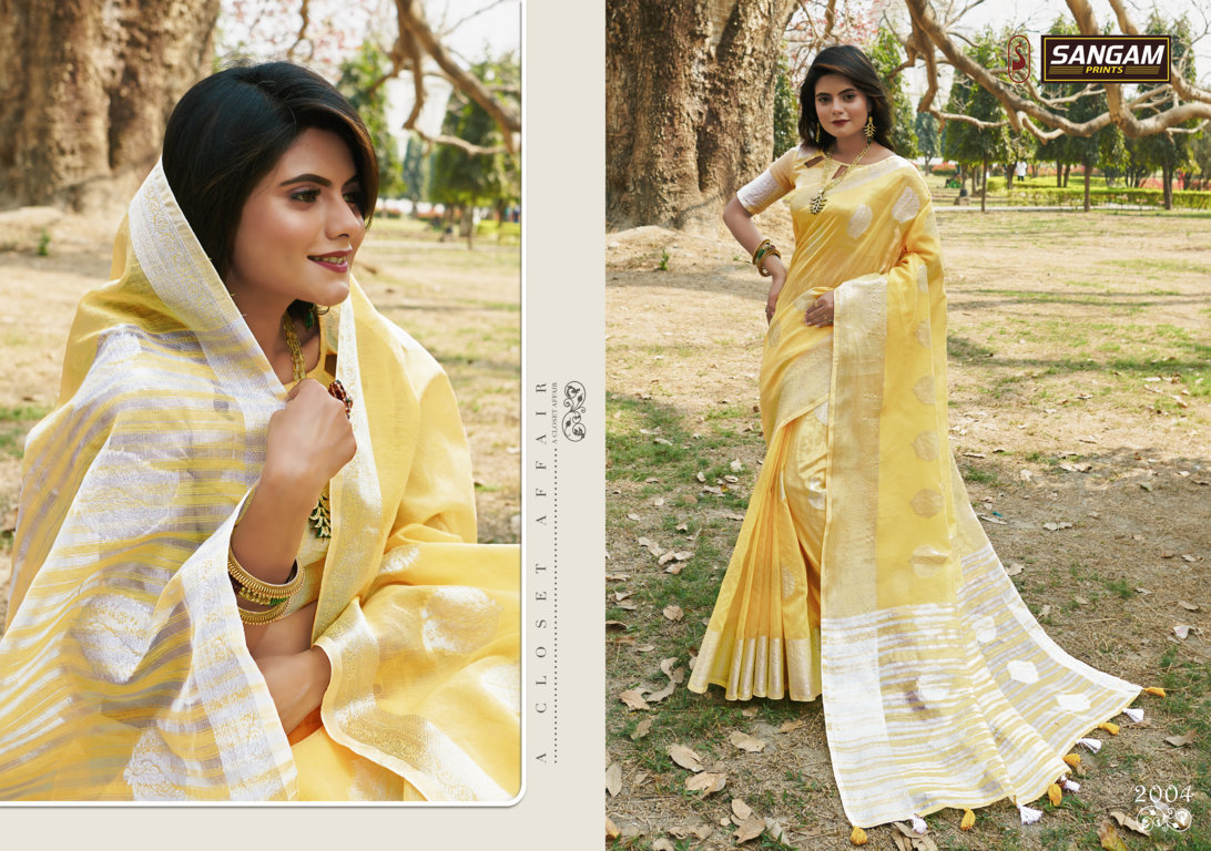 Sangam Presents Pankhudi-3 Sarees Collection